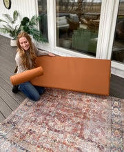 Load image into Gallery viewer, 58&quot; Upholstered Faux Leather Square Arm Sofa - Tree City