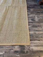 Load image into Gallery viewer, 12' Square Auckland Bamboo Slat/Seagrass Natural/Beige Area Rug