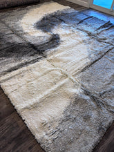 Load image into Gallery viewer, 10' x 13' Smoke Grey Spiral Shag Rug