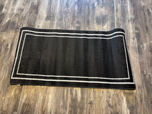 Load image into Gallery viewer, 2' x 4' Aubreanna Abstract Machine Woven Chenille Area Rug in Black