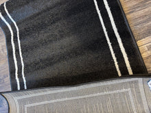 Load image into Gallery viewer, 2' x 4' Aubreanna Abstract Machine Woven Chenille Area Rug in Black