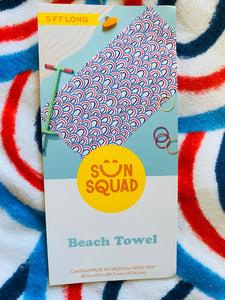 62" Scallops Beach Towel - Sun Squad™