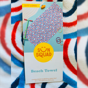 62" Scallops Beach Towel - Sun Squad™