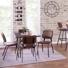 Load image into Gallery viewer, Austin 32&quot; Industrial Dining Table Antique Metal Finish - LumiSource