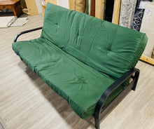 Load image into Gallery viewer, 77&#39;&#39; Wide Ailep Full Futon And Mattress, GREEN