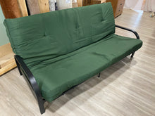 Load image into Gallery viewer, 77&#39;&#39; Wide Ailep Full Futon And Mattress, GREEN