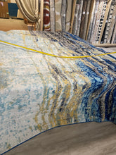 Load image into Gallery viewer, 10&#39; x 13&#39; Blue Serene Waterfall Area Rug