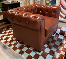 Load image into Gallery viewer, Carolyon Faux Leather Chesterfield Chair