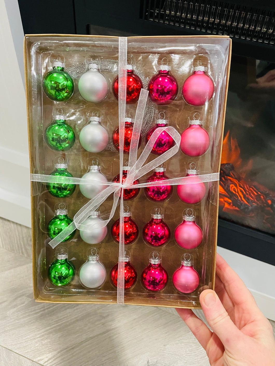 25 Mini Glass Ornaments