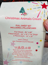 Load image into Gallery viewer, Cath Kidson London Full Sheet Set Christmas Animals
