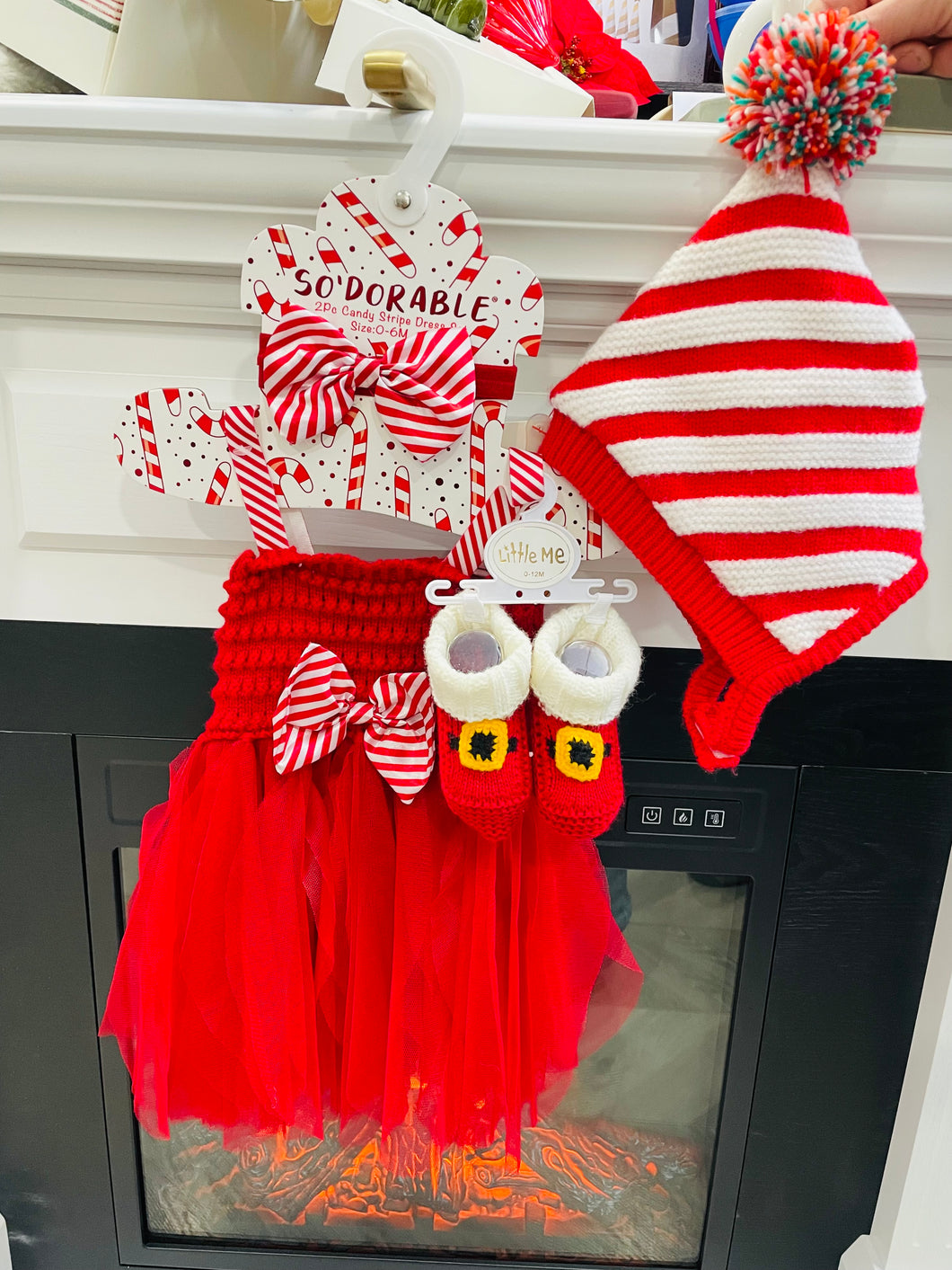 Candy Stripe Ensemble 4 PC  0-6 Months