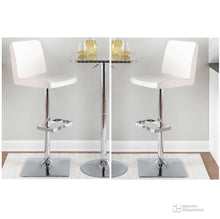 Load image into Gallery viewer, 24-32&quot; Captain Height Adjustable Contemporary Barstools with Swivel in White (SET OF 2)