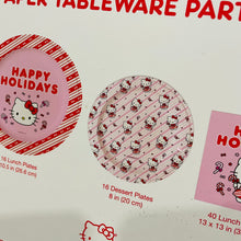 Load image into Gallery viewer, Hello Kitty Paper Tableware Party Set Red