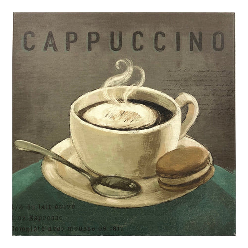 12” Cappuccino Wrapped Canvas Art