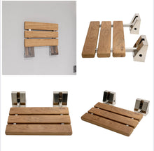 Load image into Gallery viewer, Foldable Teak Wood Shower Seat