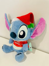 Load image into Gallery viewer, Disney Baby Christmas Stitch With Santa Hat Crinkle Plush