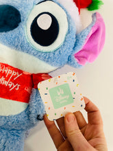 Load image into Gallery viewer, Disney Baby Christmas Stitch With Santa Hat Crinkle Plush