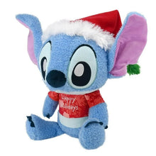 Load image into Gallery viewer, Disney Baby Christmas Stitch With Santa Hat Crinkle Plush