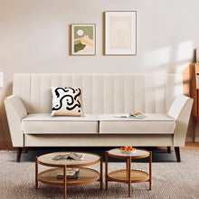 Load image into Gallery viewer, Roloff 56.5&#39;&#39; Velvet Flared Armrest Curved Back Loveseat Sofa