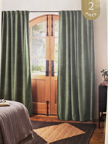 84” Blackout Velvet Curtain Panels - Threshold™ (SET OF 2)