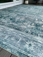 Load image into Gallery viewer, 8&#39;6&quot; x 11&#39;6&quot; Magnolia Home By Joanna Gaines X Loloi Banks Machine Washable Blue / Lagoon Area Rug