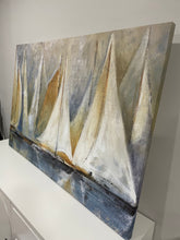 Load image into Gallery viewer, 4’ Sailing Ship modern Abstract Canvas wall art