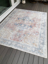 Load image into Gallery viewer, 7&#39;7&quot; x 9&#39;6&quot; Quinn Oriental Flatweave Machine Washable Polyester Performance Rug