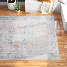 Load image into Gallery viewer, 7&#39;7&quot; x 9&#39;6&quot; Quinn Oriental Flatweave Machine Washable Polyester Performance Rug