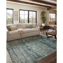 Load image into Gallery viewer, 8&#39;6&quot; x 11&#39;6&quot; Magnolia Home By Joanna Gaines X Loloi Banks Machine Washable Blue / Lagoon Area Rug