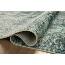 Load image into Gallery viewer, 8&#39;6&quot; x 11&#39;6&quot; Magnolia Home By Joanna Gaines X Loloi Banks Machine Washable Blue / Lagoon Area Rug