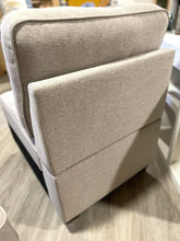 Load image into Gallery viewer, Devion Furniture Armless Chair and Ottoman Set, Light Grey