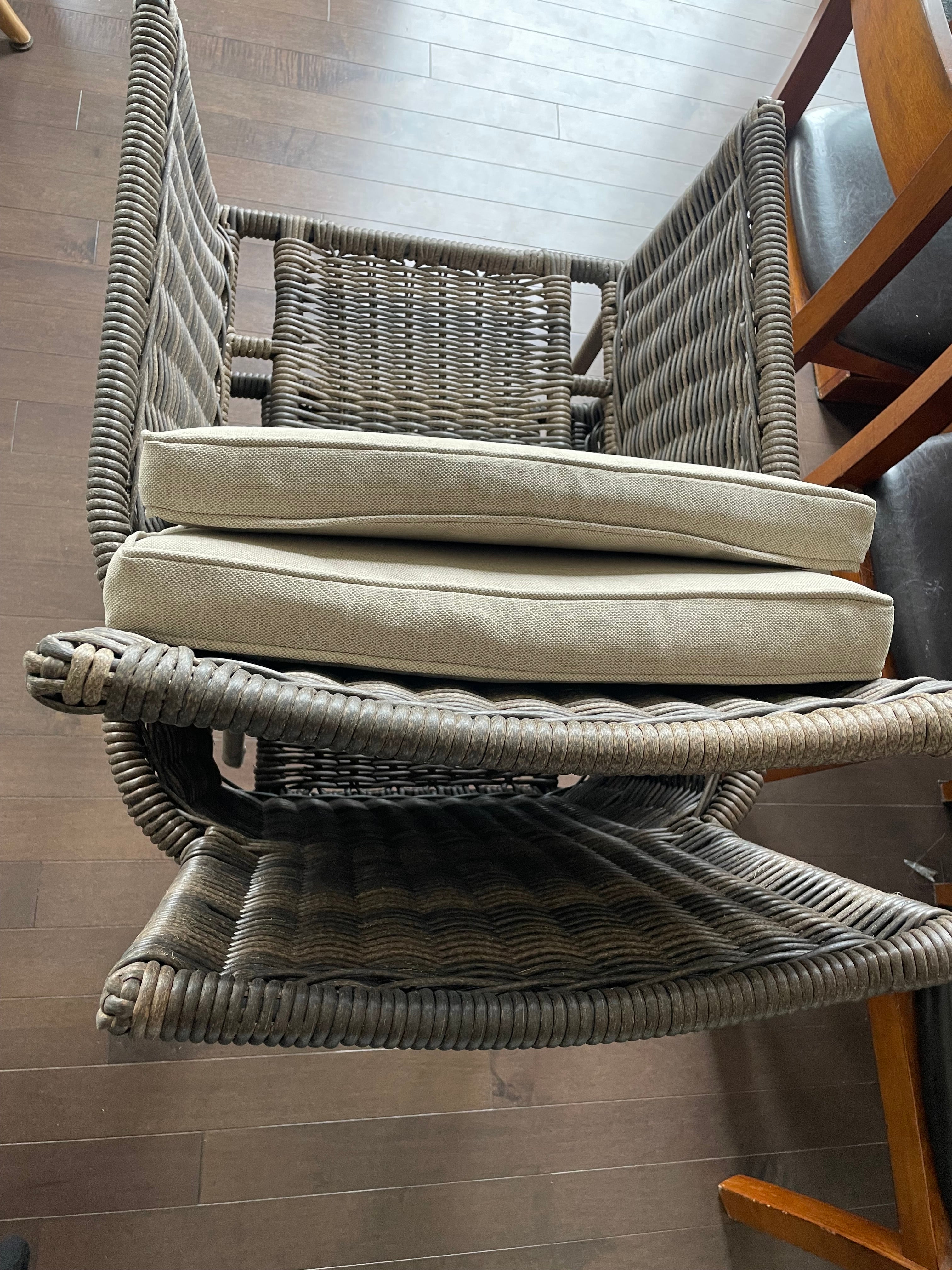 Threshold™ Monroe 2 Piece Patio Stack Dining Chairs Tan All-Weather Wicker No Assembly Required