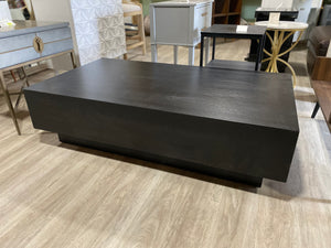 Pedra Coffee Table, Black Imprefect