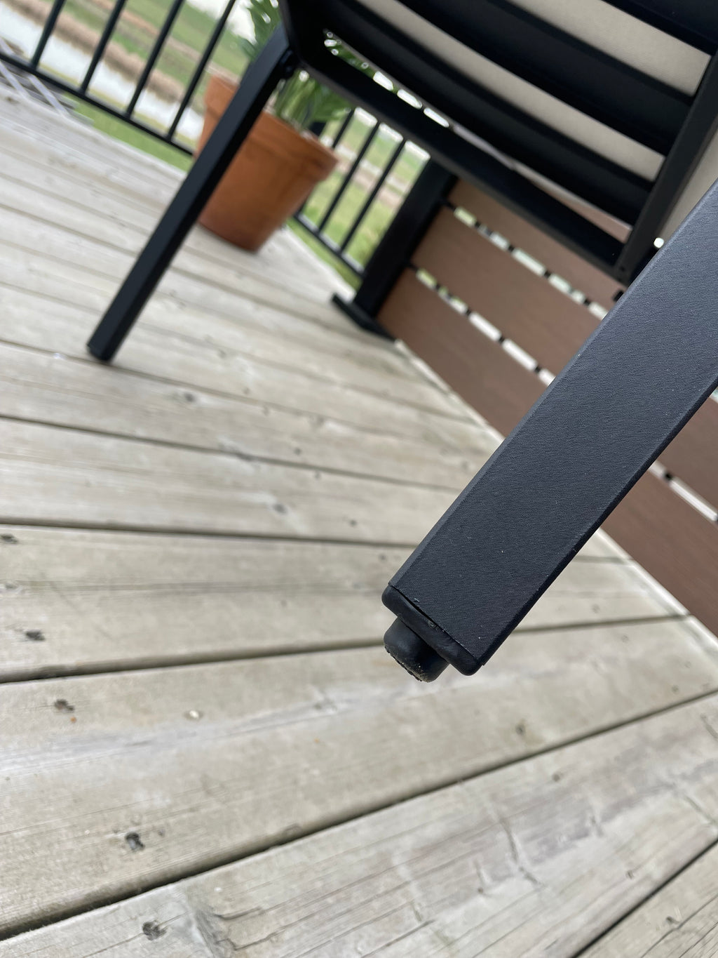 Threshold™ Fairmont Stationary Steel Patio Dining Chairs (Set of 2) - Black/Linen