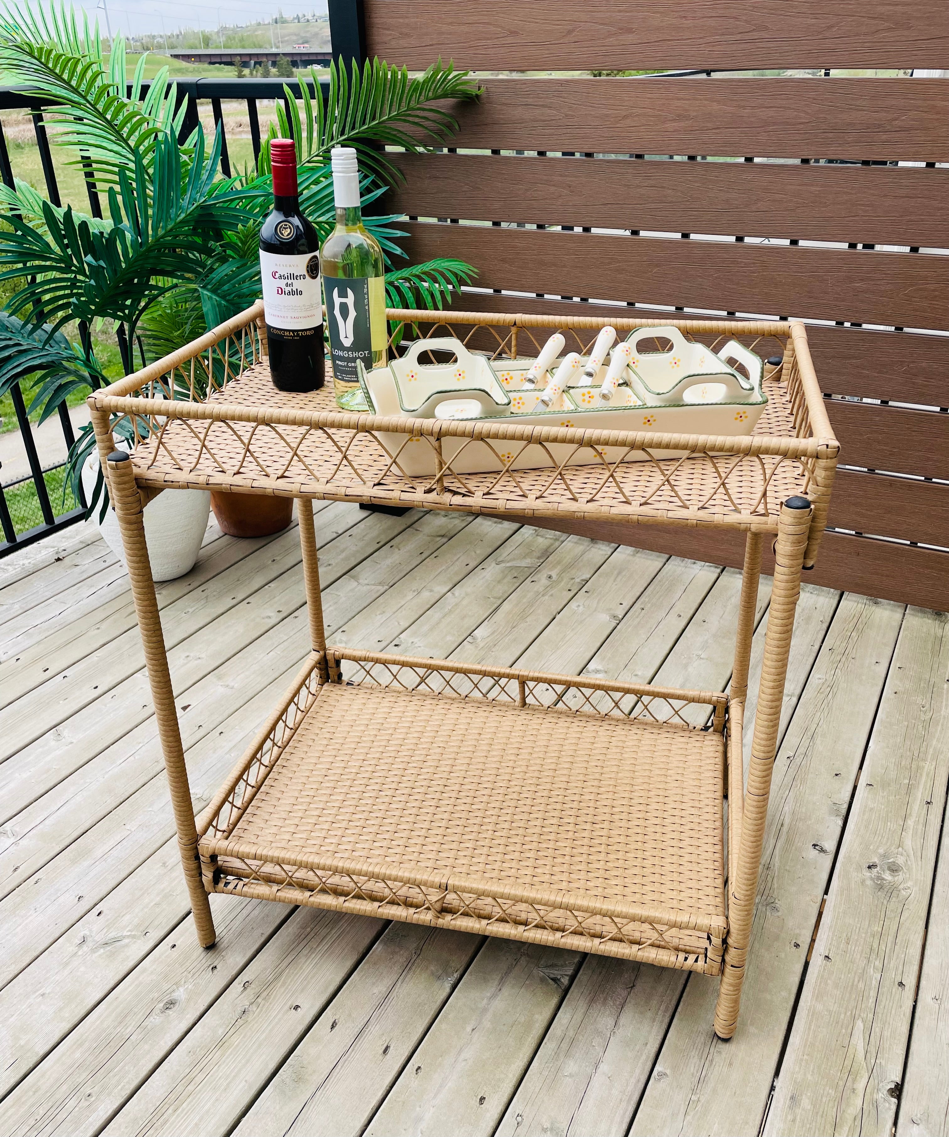 Threshold™ Outdoor/Indoor Bar Cart Server - Natural