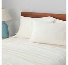 Load image into Gallery viewer, KING 6 PC Berkshire Blankets VelvetSoft Solid Sheet Set with Extra Satin Cases - IVORY