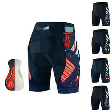 Load image into Gallery viewer, Men&#39;s Cycling Shorts with 3 Pockets 5D Gel Padded Road Bike Bicycle Shorts Tight Size L