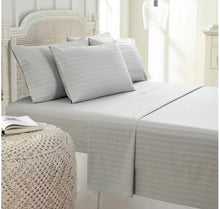 Load image into Gallery viewer, Queen Size Claro Home Living 6-Piece Embossed Sheet Set Grey