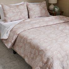 Load image into Gallery viewer, King Size Home Suite Matelasse Floral 3-Piece Quilt Set
