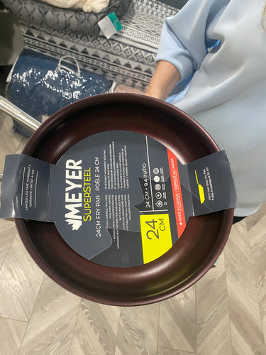 Meyer SuperSteel Clad Stainless Steel Frying Pan with Non-Stick Coating 24 cm