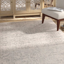 Load image into Gallery viewer, 6&#39;7&quot; X 9&#39;2&quot; Christa Oriental Silver/Ivory Area Rug