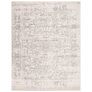 6'7" X 9'2" Christa Oriental Silver/Ivory Area Rug