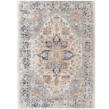 Load image into Gallery viewer, 7'10" x 10' Huntington Beach Grey/Multi Traditional Indoor Area Rug