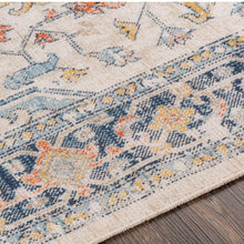 Load image into Gallery viewer, 7'10" x 10' Huntington Beach Grey/Multi Traditional Indoor Area Rug