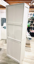 Load image into Gallery viewer, 71'' H Glass Door Cabinet with 3 Drawers