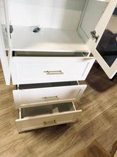 Load image into Gallery viewer, 71'' H Glass Door Cabinet with 3 Drawers