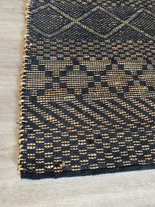 6' x 9' Hand Woven Jute/Cotton Rug Natural/Black