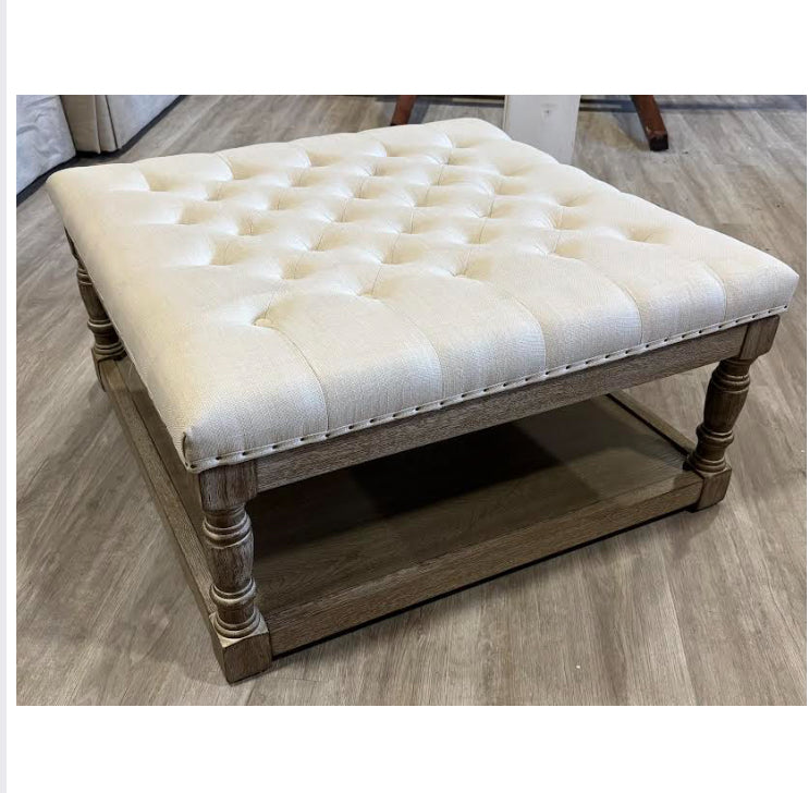 Bargman Floor Shelf Coffee Table with Storage