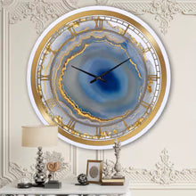 Load image into Gallery viewer, 27" Farber Golden Water Agate - Oversized Fashion Wall Clock