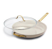Load image into Gallery viewer, GREENPAN RESERVE 12&quot; COVERED FRY PAN TAUPE